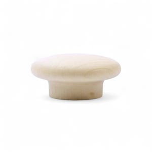Pomello per mobile a forma di fungo in legno di betulla da 59 mm