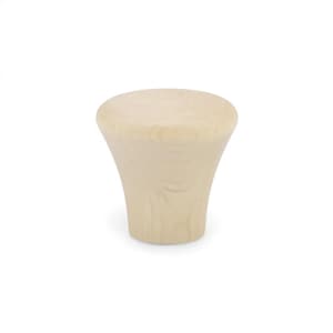16 mm Birch Wood Thick Cabinet Knob
