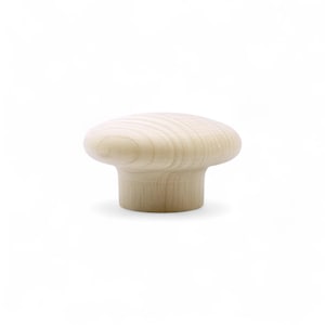 50 mm Birch Wood Mushroom Cabinet Knob