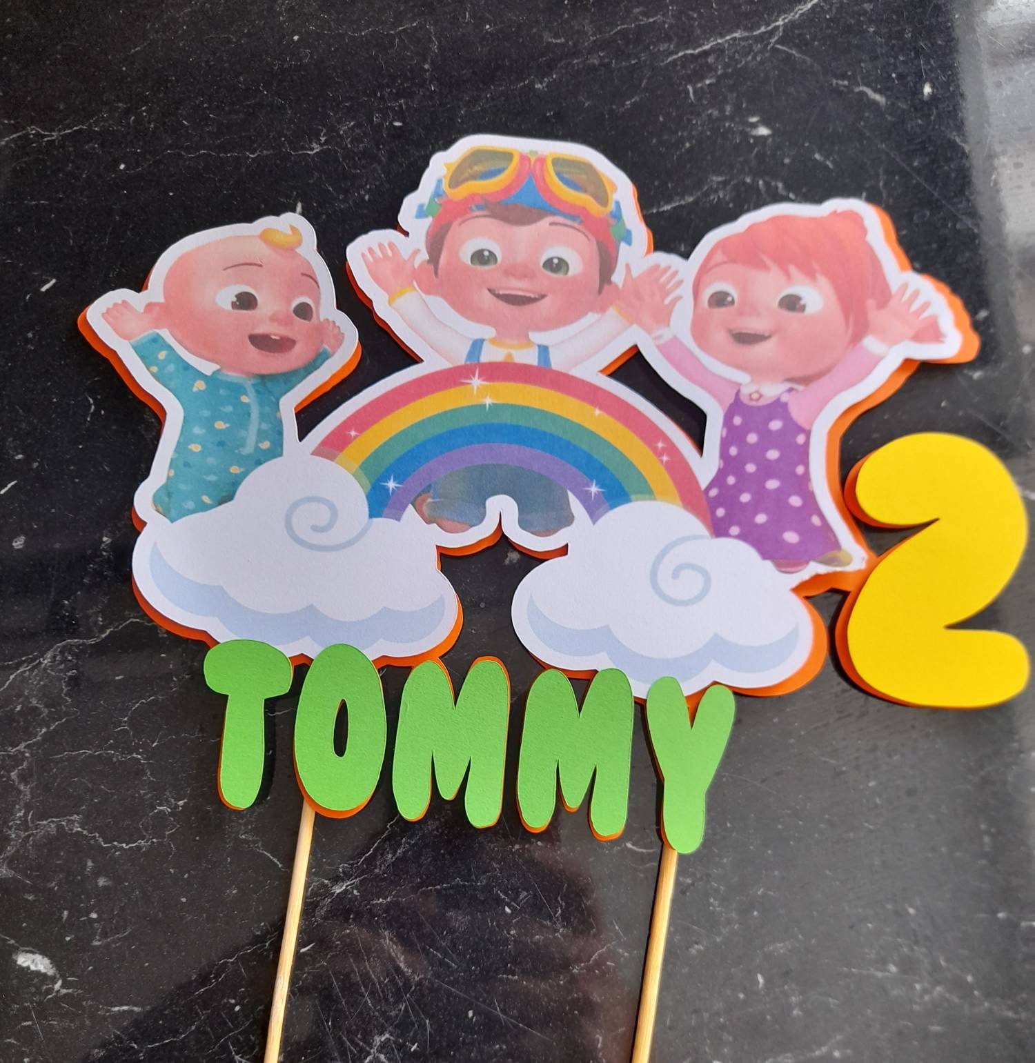 personalized cake topper Etsy