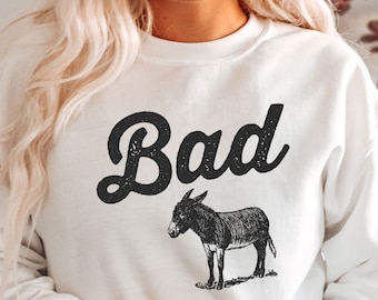 Bad Donkey Shirt - Bad Ass Shirt - Funny Donkey Shirt - Funny Animal Shirt - Gift For Her - Bad Ass Donkey Shirt - Donkey Lover Gift