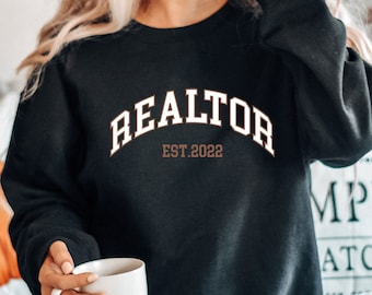 Realtor Tshirt - Real Estate SweatShirt - Gift for Real Estate Agent - Home Girl Sweater - Realtor Mom Hoodie - Cool Realtor Sweatshirt