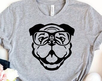Smart Animal Shirt | Bulldog T-Shirt | Bulldog Mom Shirt | Dog Dad Tshirt | Dog Lover Shirt | Good Boy Tee | Cute Gift for Bulldog Owner