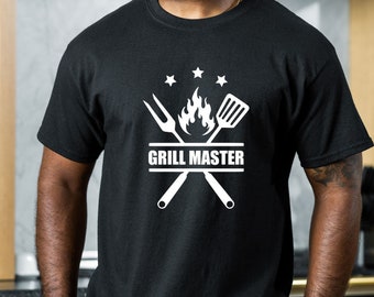 The Grill Master T-Shirt, Funny BBQ Gifts For Dad From Daughter, Father's Day Gift, BBQ Meat Chicken Lover Shirt, Dad Shirts, Grilling Tees