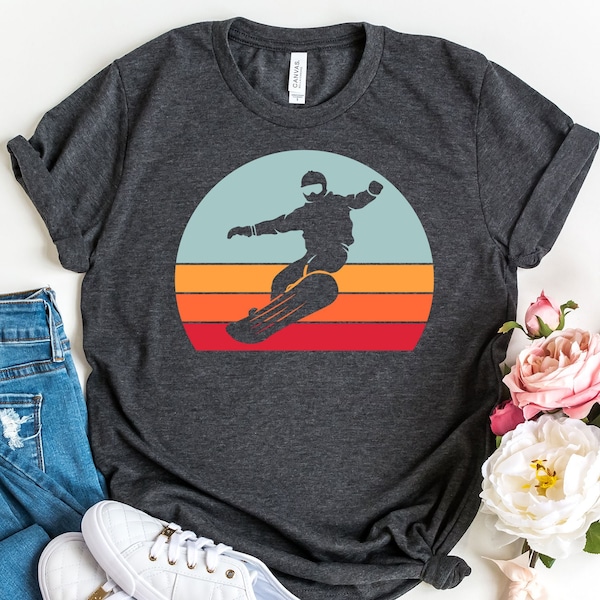 Snowboarding T-Shirt, Ski Lover Tshirt, Snowboarder Shirts, Cool Snowboard Shirt, Gift For Snowboarder, Winter Tee, Winter Sports Outfit