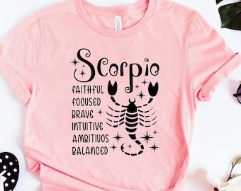 Scorpio Zodiac Beautiful T-Shirt for You and Family! Scorpio Tee Shirt Scorpio Zodiac Beautiful T-Shirt for You and Family! Scorpio Tee Shirt