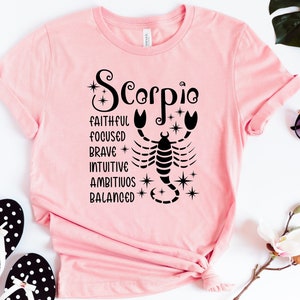 Scorpio Shirt | Zodiac Sign Tshirt | Scorpio Zodiac T-Shirt | Scorpio Birthday Tee | Gift for Scorpio | Astrology Shirt | Personality Outfit