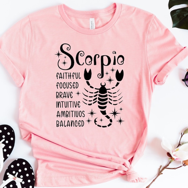 Scorpio Shirt | Zodiac Sign Tshirt | Scorpio Zodiac T-Shirt | Scorpio Birthday Tee | Gift for Scorpio | Astrology Shirt | Personality Outfit