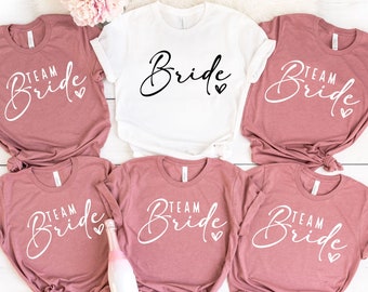 Bachelorette Party Shirts, Bride Team Bride Shirt, Bride Tshirt, Wedding Tee, Bridal Party Gift, Team Bride Tees, Bridesmaid Proposal Gifts