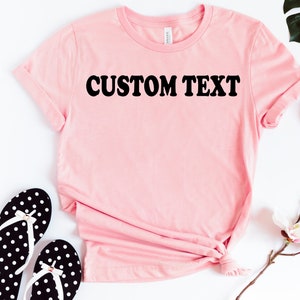 Custom Text Shirt Personalized Custom T-shirt Custom Family Shirts ...