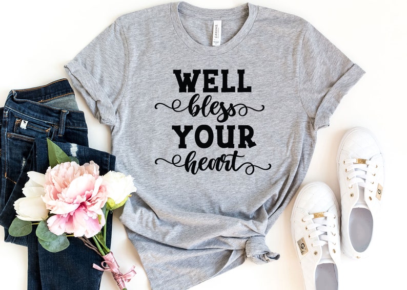 Blessings T-Shirt | Funny Quote Shirt | Sarcastic Shirt | Fun Words Tee | Inspirational Quote | Well Bless Your Heart Shirt | Minimalist Tee image 2