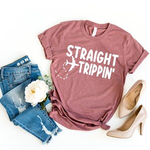 Straight Trippin' Vacation Tshirt Traveling T-shirt - Etsy