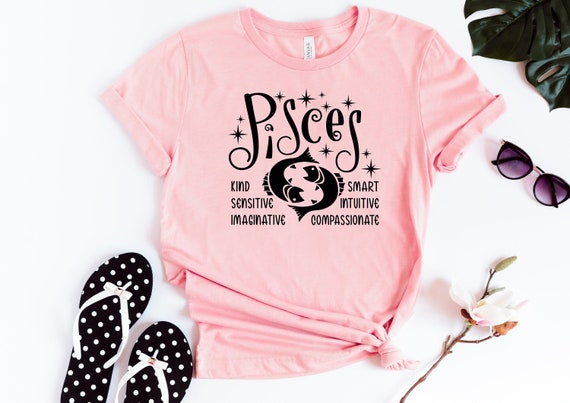 Pisces Shirt | Zodiac Sign Tshirt | Pisces Zodiac T-Shirt | Pisces Birthday Tee | Gift for Pisces | Astrology Shirt | Personality Outfit