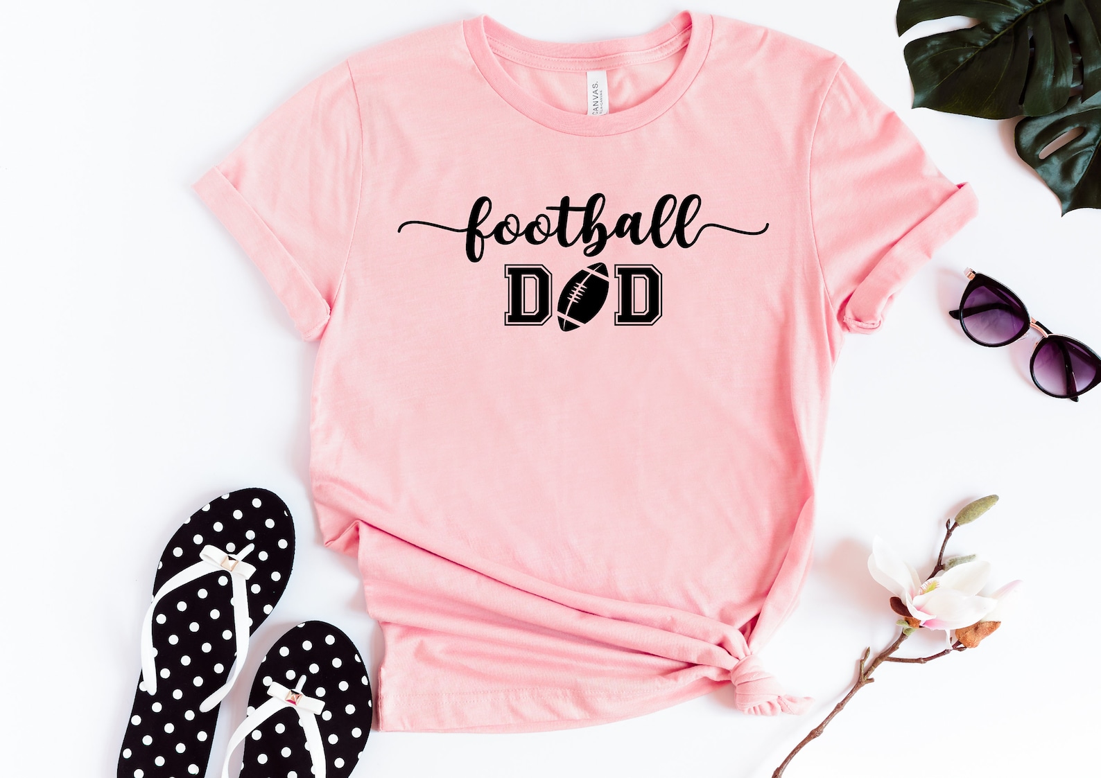 Football Dad Shirt Football Season Tshirt Supportive Etsy
