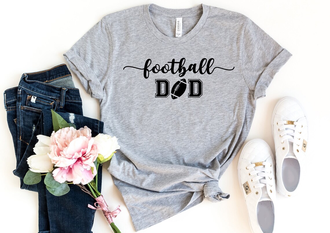 Football Dad Shirt Football Season T-Shirt Supportive | Etsy