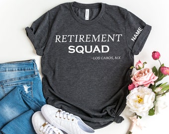 Aangepast pensioenshirt, T-shirt pensioenploeg, gepersonaliseerd shirt voor gepensioneerde