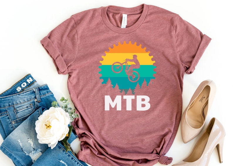 MTB Tshirt Mountain Bike Shirt bike Shirts Gift for Etsy