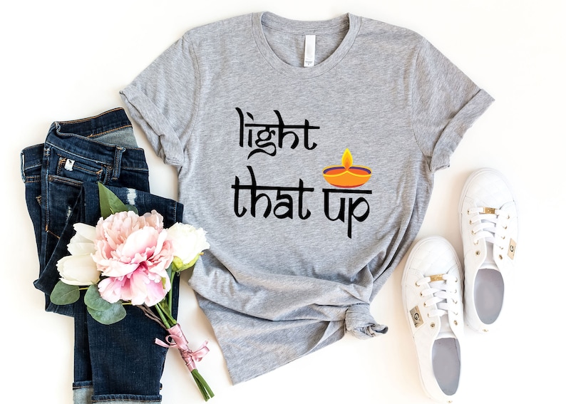 Light That Up Shirt Happy Diwali Shirt Diwali Candle Shirt Festival Of Lights Shirt Indian Festival Shirt Gift For Indian image 5