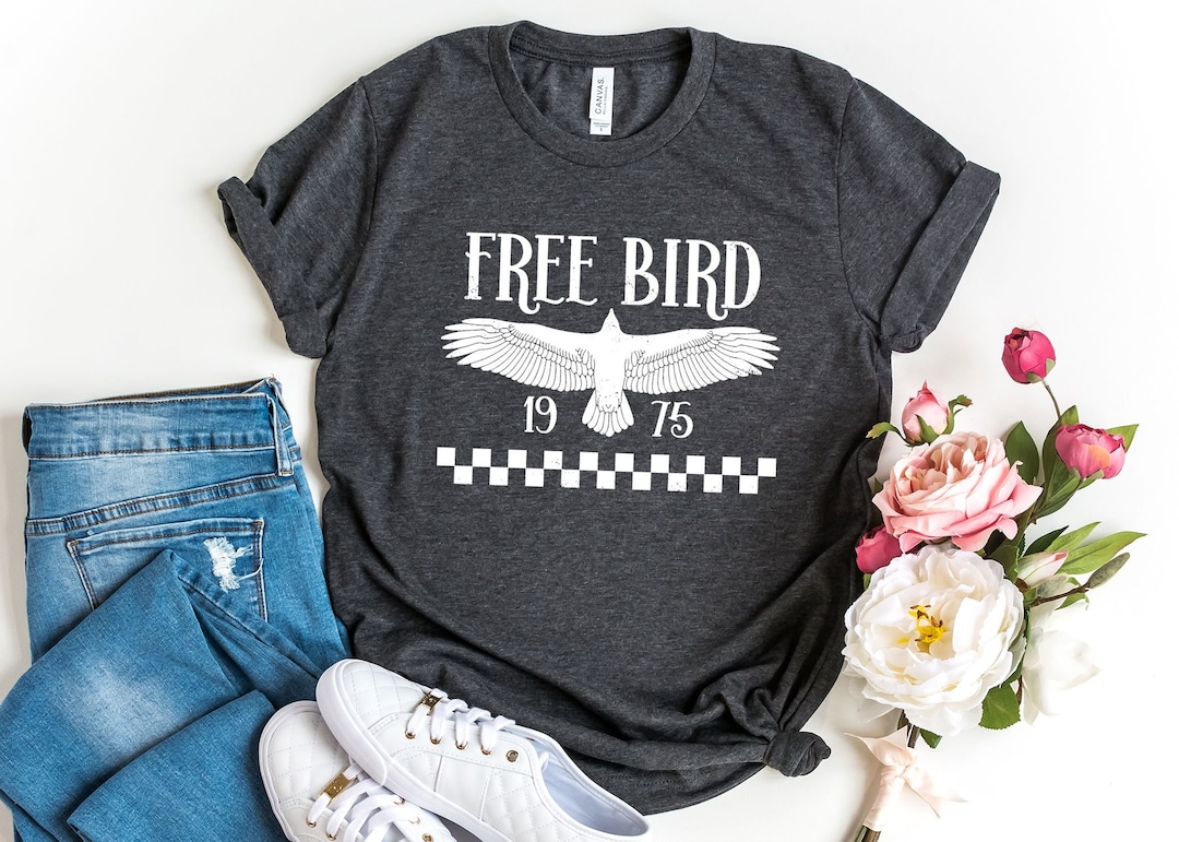 Free Bird Shirt Vintage Concert Shirt Bird Lover Gift Rock N Roll Shirt
