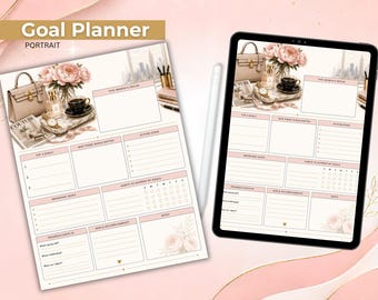 CEO Goal Planner Page, Business Action Steps, Printable (Digital Download)