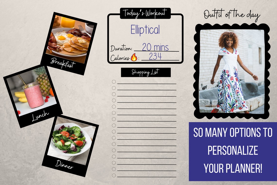 Everyday Widget Pack Goodnotes 5 PNG Widgets Digital Etsy