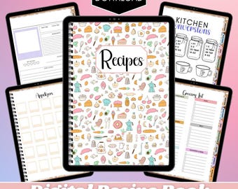 Digital Recipe Book, Personalized Cookbook (Digital Download)