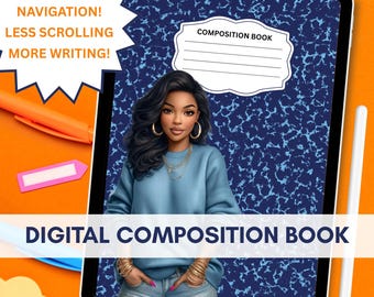 Hyperlinked Digital Notebook, Quick Links, 100 Lined Pages (PDF Download)