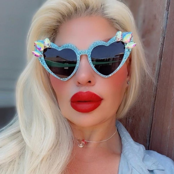 Jeweled Sunglasses Etsy