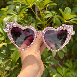 “Funny Sunnies” Crochet Sunglasses 3. Hot Pink and White
