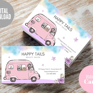 Pet Business Card, Dog Grooming Business Card, Pet Groomer Business Card, Pet Salon Business Card, Vet Business Card