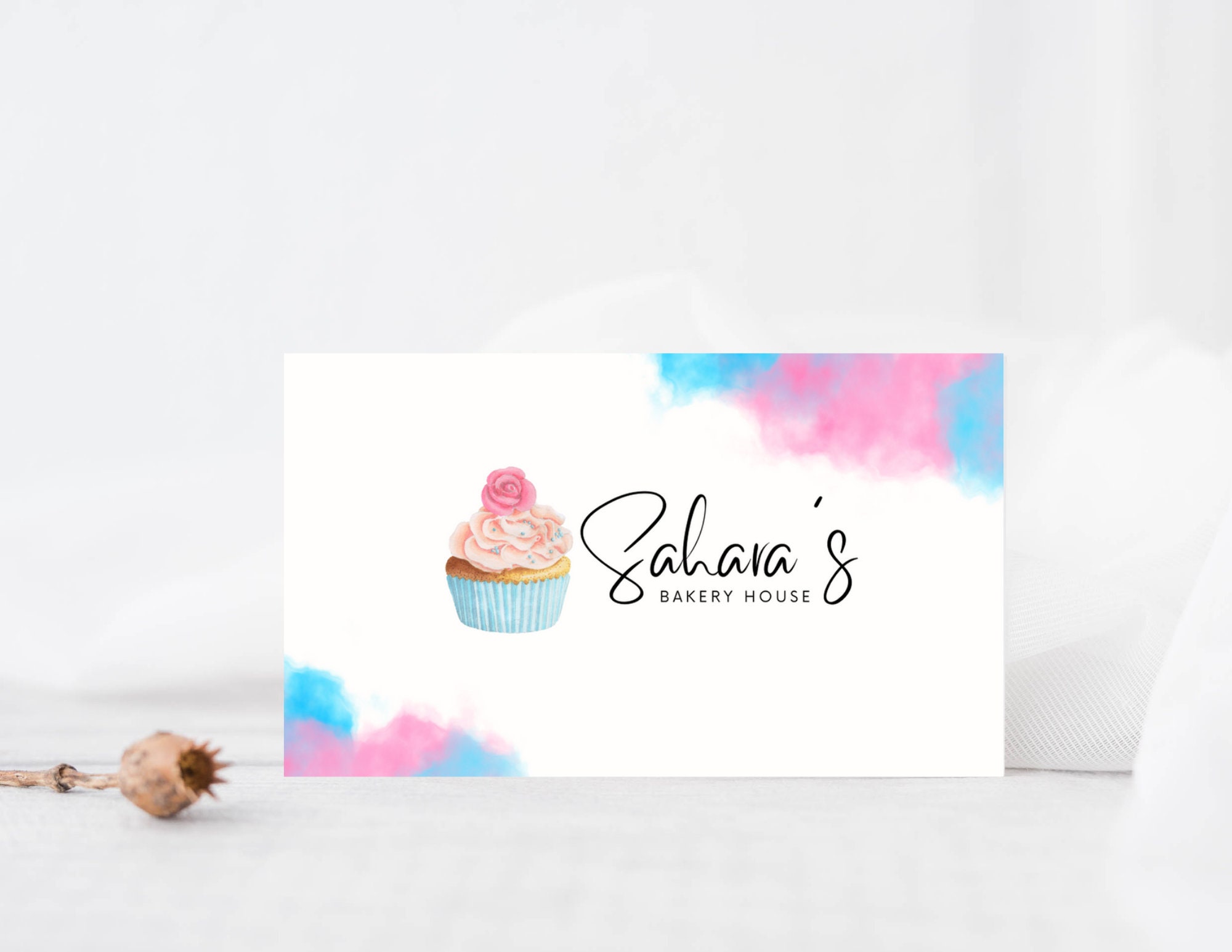 Bakery Business Card Template Cake Business Card Custom Business Card