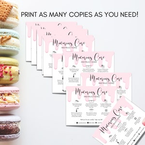 Macaron Care  Card