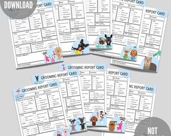 Rapportkaart hondenverzorging: formulier huisdierspa (digitale download)