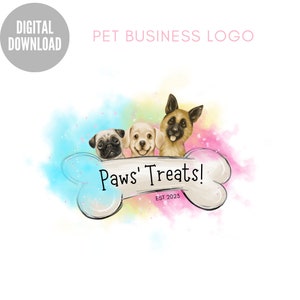 Szablon logo firmy zajmującej się zwierzętami, logo pielęgnacji psów, logo weterynarza, edytowalne logo sklepu zoologicznego, logo groomera dla zwierząt, projekt logo schroniska dla zwierząt