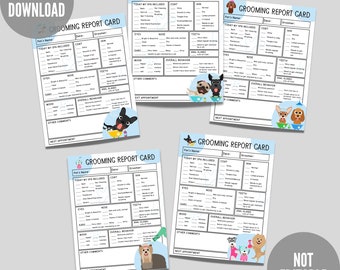 Rapportkaart hondenverzorging: formulier huisdierspa (digitale download)