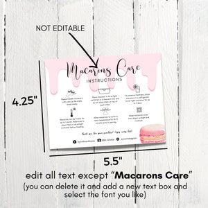 Macaron Care Card