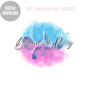 Pet Business Logo Template, Dog Grooming Logo, Veterinarian Logo, Editable Pet Shop Logo, Pet Groomer Logo, Animal Shelter Logo Design