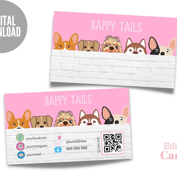 Pet Boarding Business Card Etsy