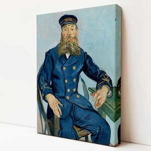 Vincent Van Gogh - Retrato del cartero Joseph Roulin, gran tapiz, lienzo para pared, lienzo para decoración del hogar, lienzo para decoración de habitaciones