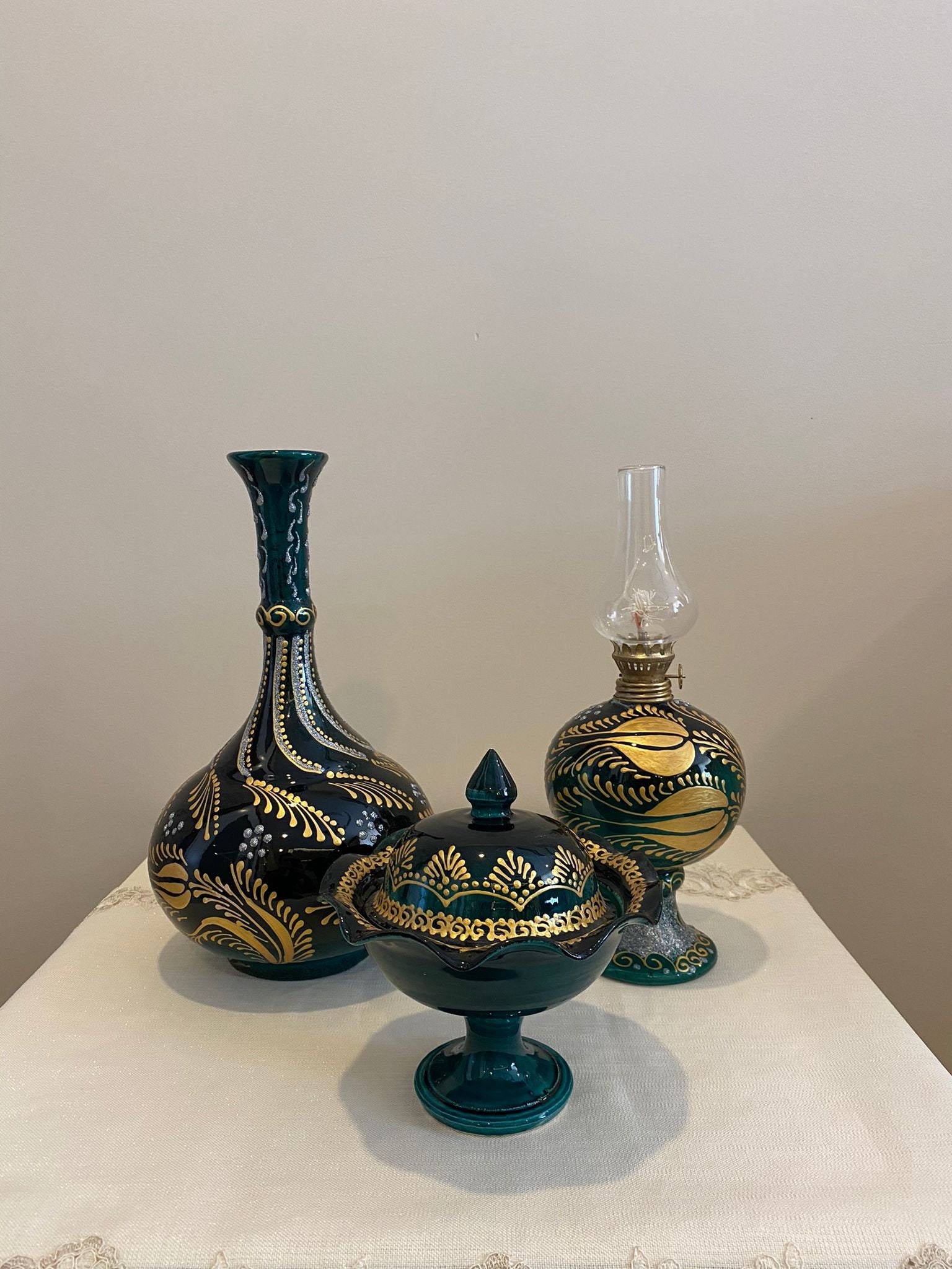 Ceramic Decor Set Handmade Ceramic Set Home Decor Set Etsy