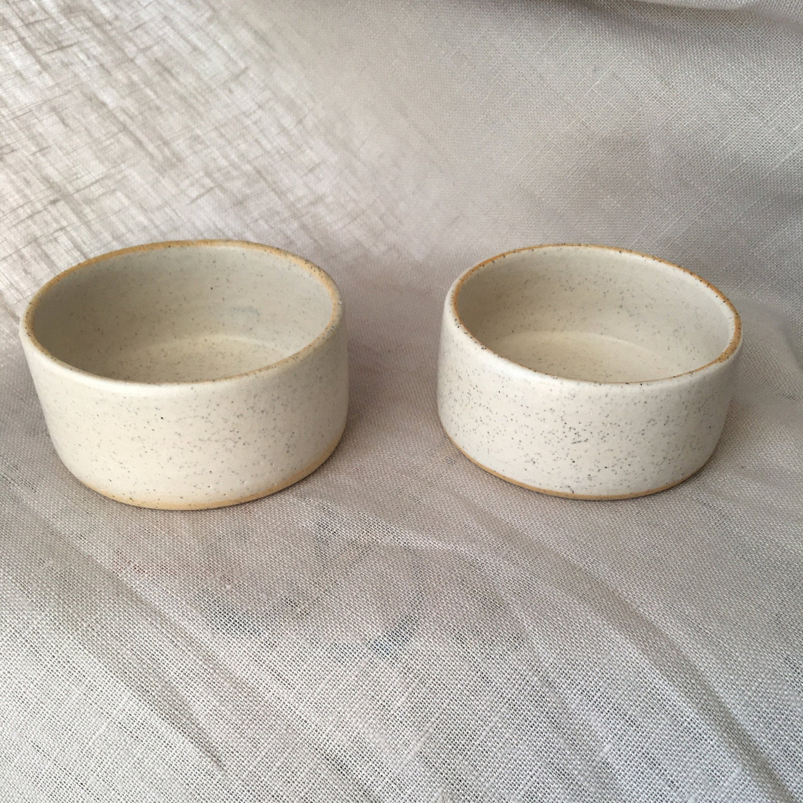 Small Handmade Ceramic Ramekin Dish with Matte Speckled Finish Etsy