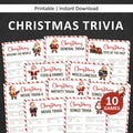 Christmas Trivia Game Printable Christmas Games for Adults Office Party Family Xmas Trivia Game Night Christmas Movie Song Quiz Large Group product logo