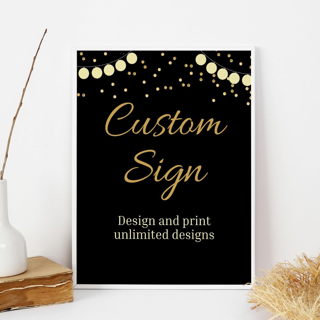 Surprose Signs Surprise Custom Sign Surprise Party Signs Surprise Birthday Sign Shhh ...