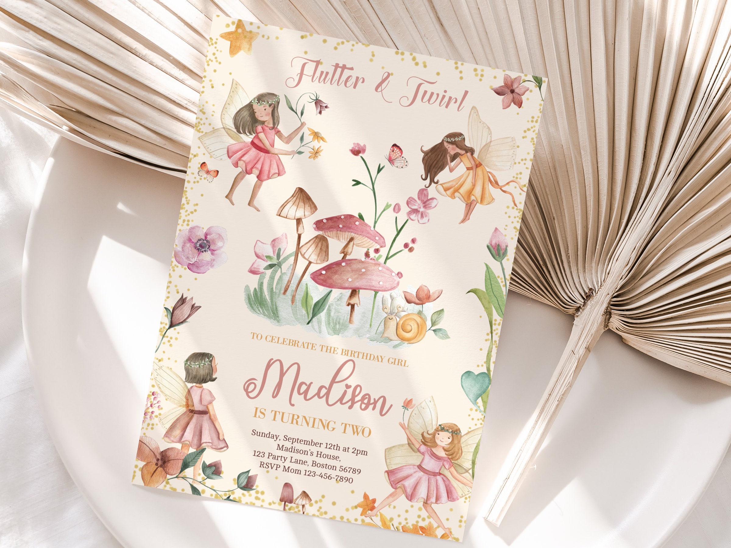 Editable Fairy Birthday Invitation Template Enchanted Etsy Editable Fairy Birthday Invitation Template Enchanted Etsy