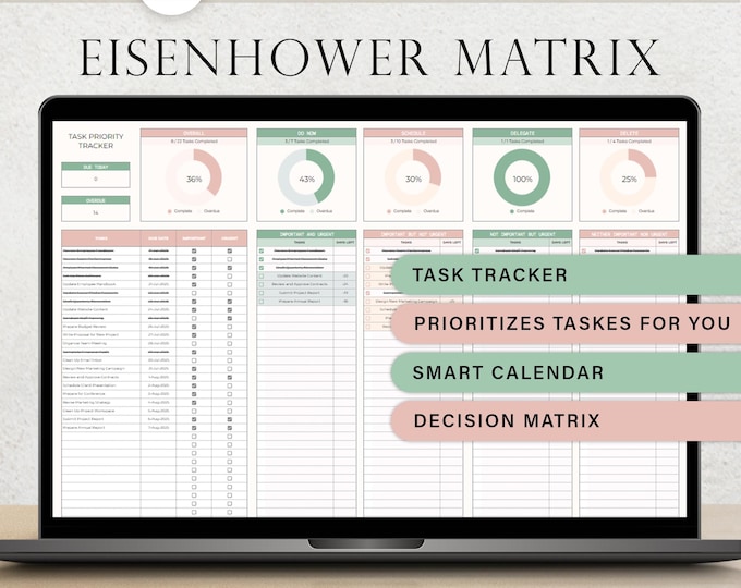 Task Tracker Priority Spreadsheet, to Do List Template, Automatic ...