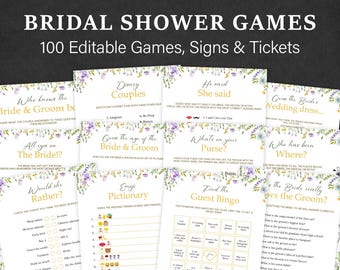 Giochi per addio al nubilato con fiori selvatici, giochi per addio al nubilato in stile bohémien, giochi per coppie floreali, giochi primaverili con fiori per addio al nubilato, pacchetto di attività MODIFICABILI
