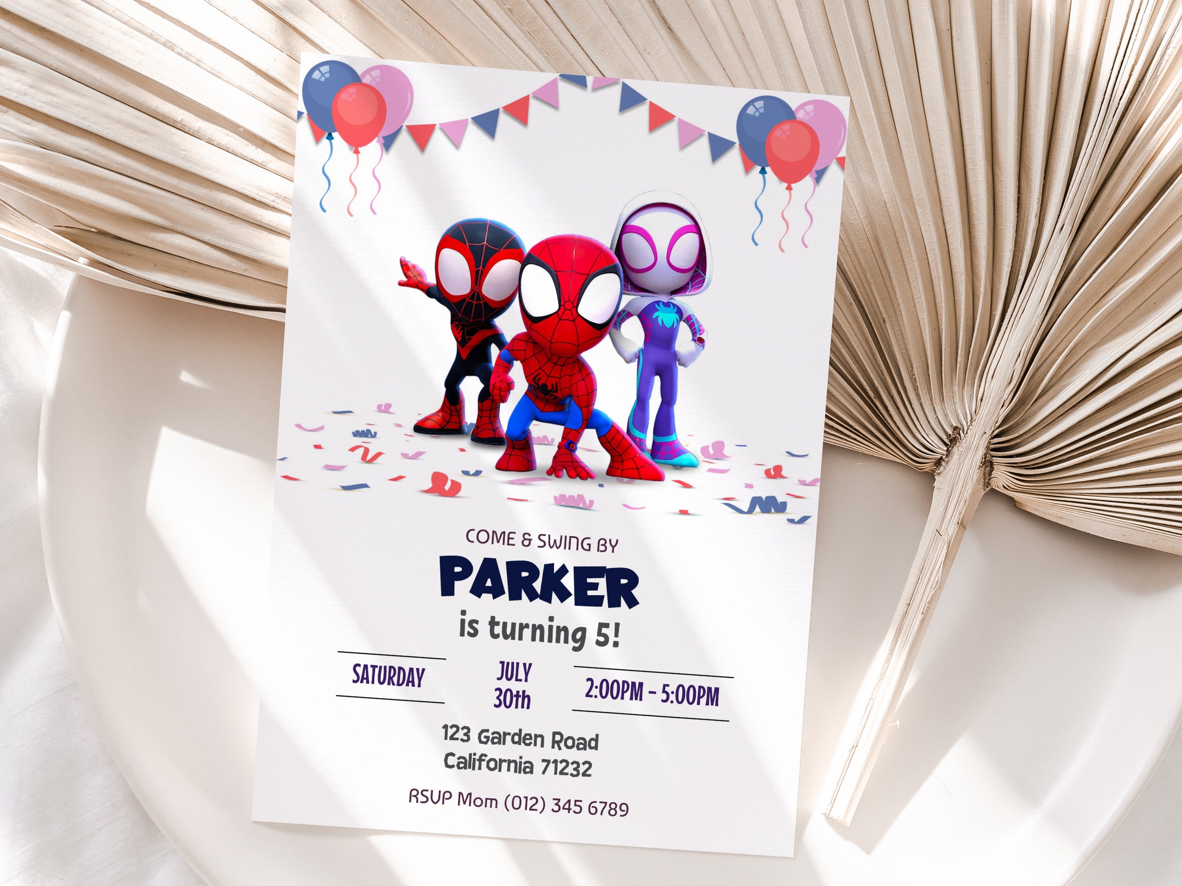 Spidey and His Amazing Friends Invitation, Spidey Invite, Spidey Birthday  Invitation, Spidey Invitation, Spidey and His Amazing Friends