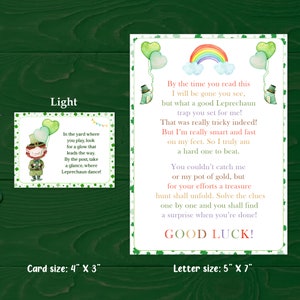 St Patricks Day Scavenger Hunt for Kids Outdoor Leprechaun Treasure ...