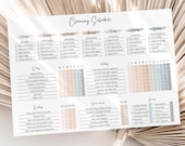 Cleaning Schedule Cleaning Checklist Cleaning Planner Weekly House Cleaning Schedule Household Chore Chart Daily Monthly List EDITABLE