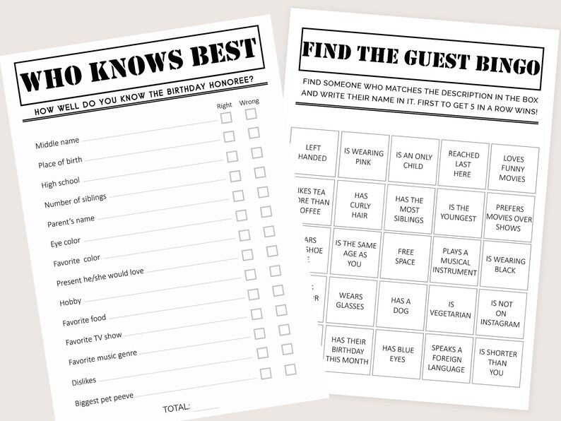 18th Birthday Games Bundle 2005 Birthday Game 18th Birthday Etsy